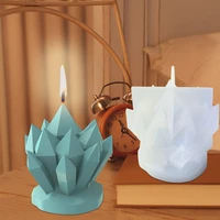 iceberg shape flower cluster candle silicone mold 3d diy molds for candle making ice soap resin demold nonstick mould
