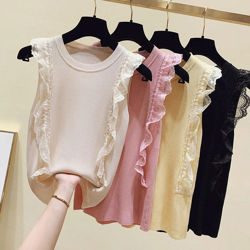 BOBOKATEER женский укороченный топ кружевные майки женская одежда женские | Майки и