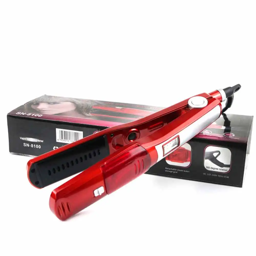 Выпрямитель для волос с ЖК дисплеем керамический утюжок выпрямления