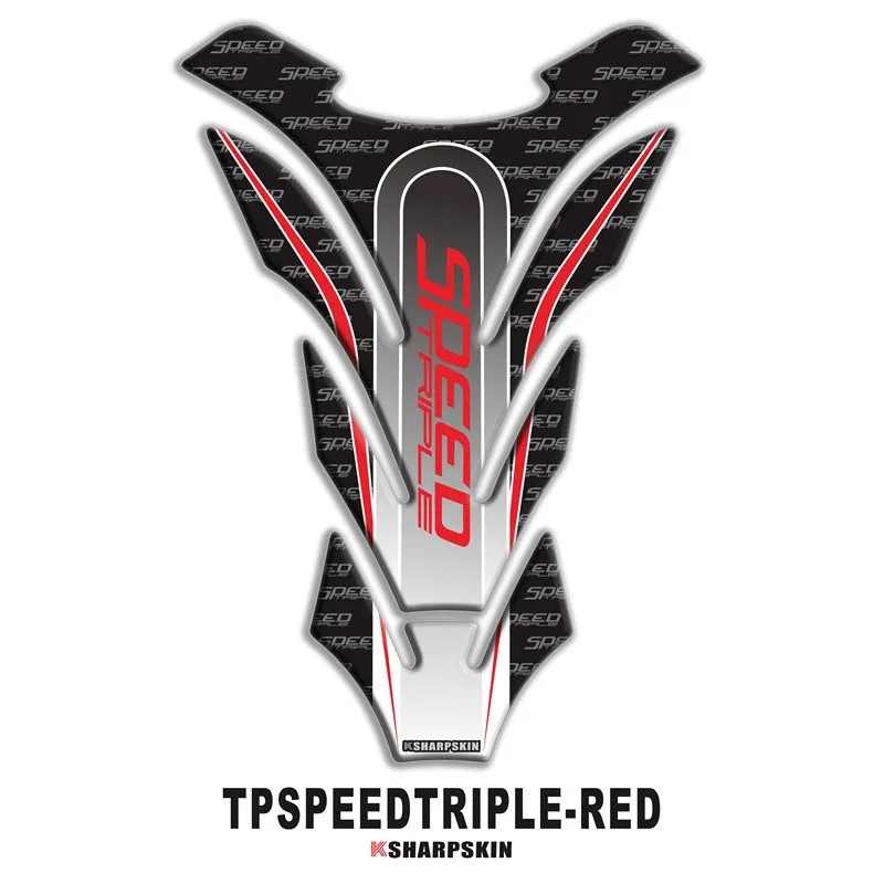 

Cool motorcycle personality 3D fuel tank pad protective stickers fish bone modification stickers for triumph speedtriple