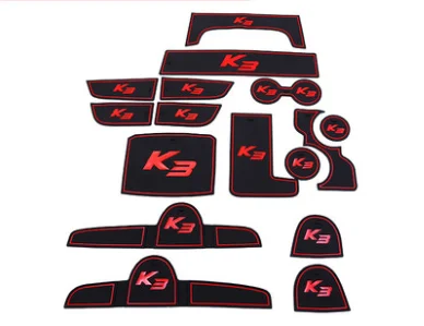 Противоскользящими резиновыми затворный слот подставка под кружку для KIA Форте