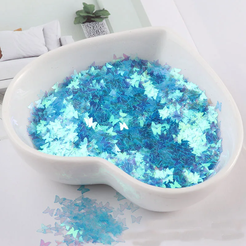 Голографический блеск 3 мм микро звезда/бабочка в форме микс акриловый лазерный