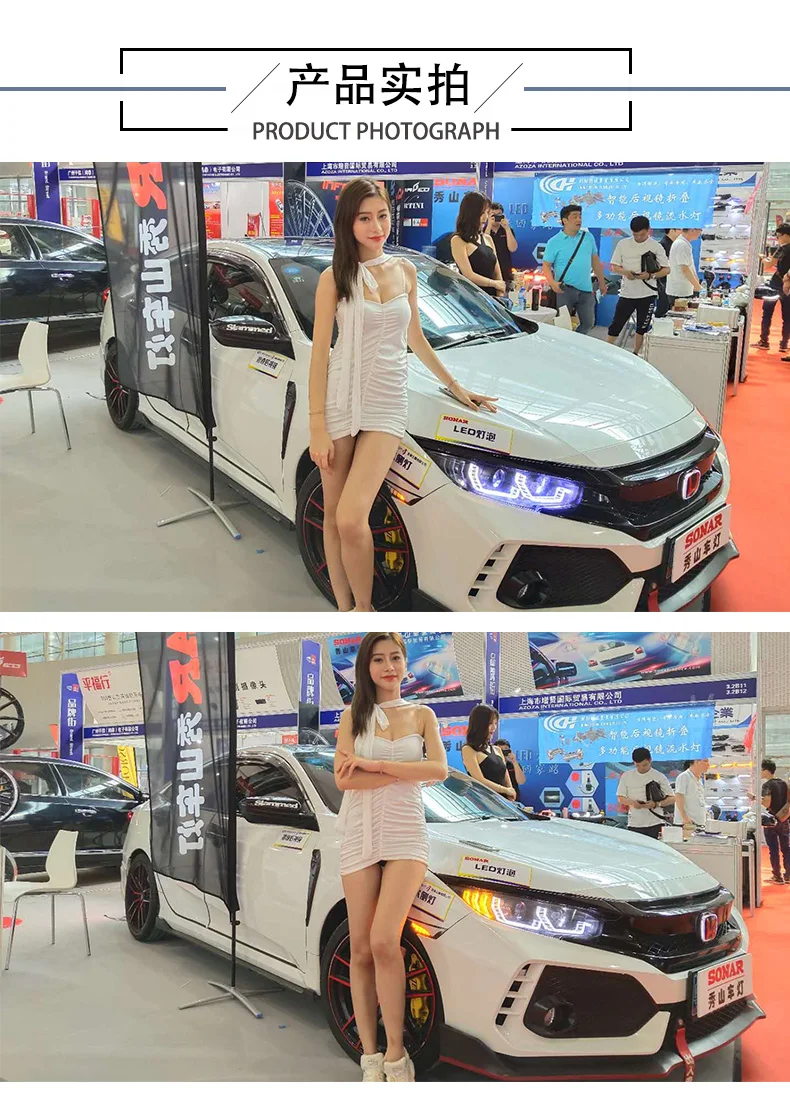 AKD автомобильный Стайлинг для Honda Civic фары- Civic X светодиодный светодиодные дневные ходовые огни на передних фарах HID фара Angel Eye Bi Xenon аксессуары