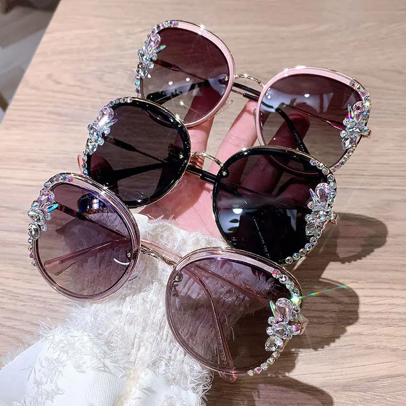 

Rimless Goggles Women Men Trendy Small Sun Glasses Summer Traveling Shades UV400