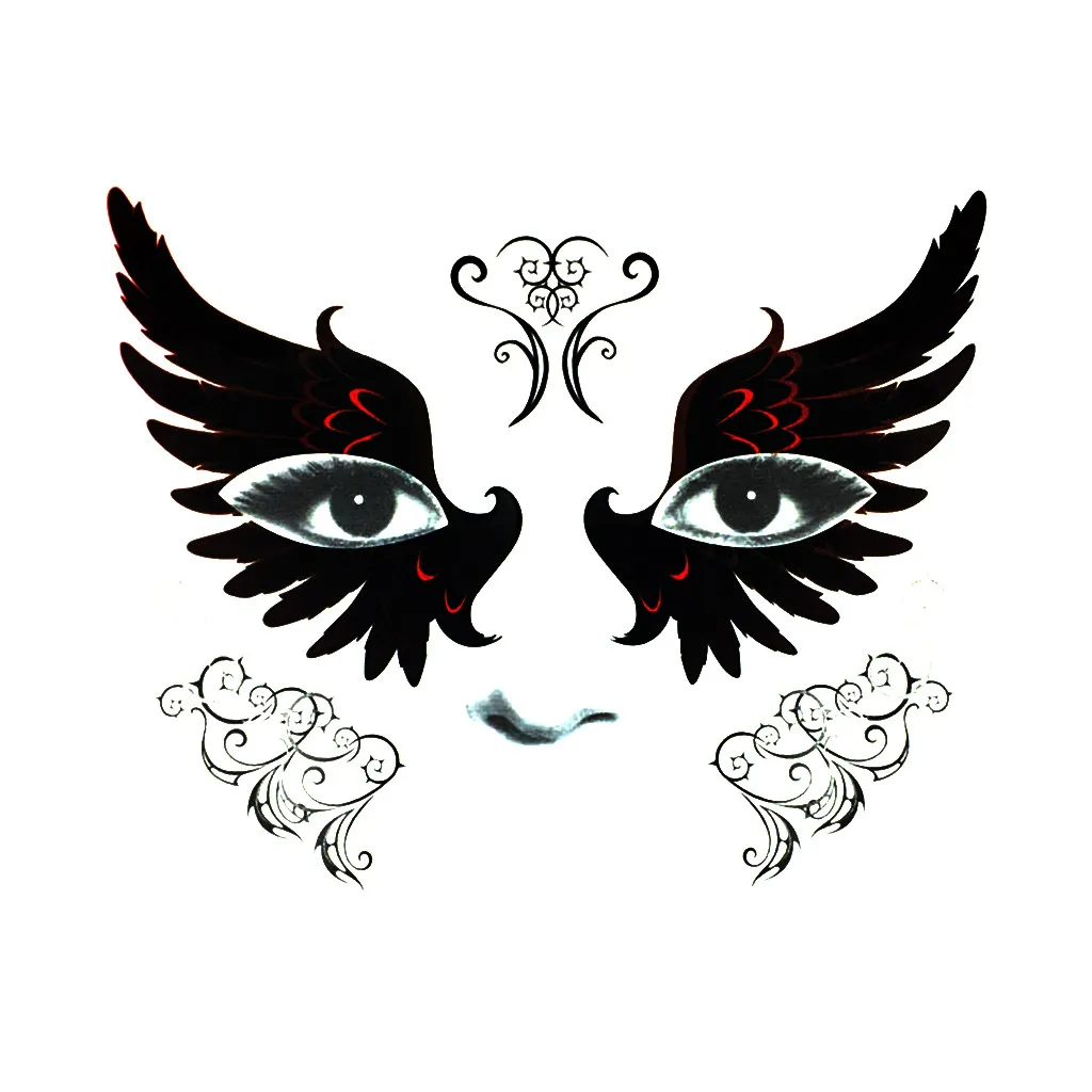 Хэллоуин татуировки Макияж набор для вечеринки костюм женский лицо блеск Лицо