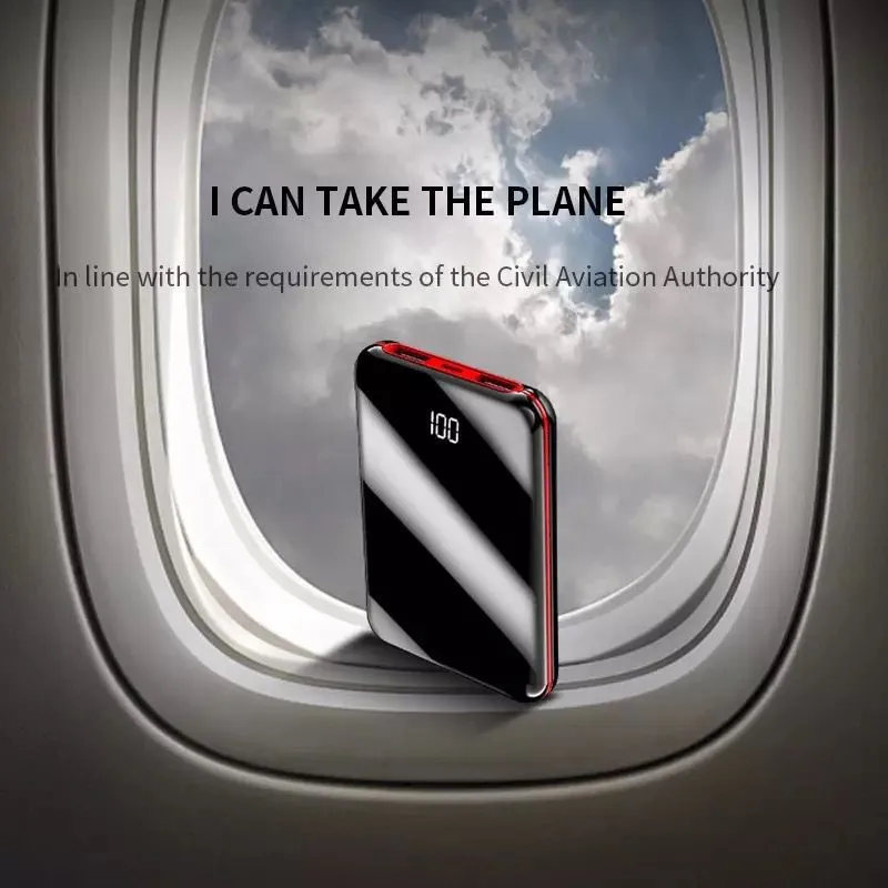 Мини банк силы 30000mAh портативное зарядное устройство цифровой дисплей