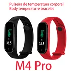 M4 Pro браслет с измерением температуры тела, смарт-браслет, Vecosry часы, пульсометр, фитнес-трекер, активность, артериальное давление