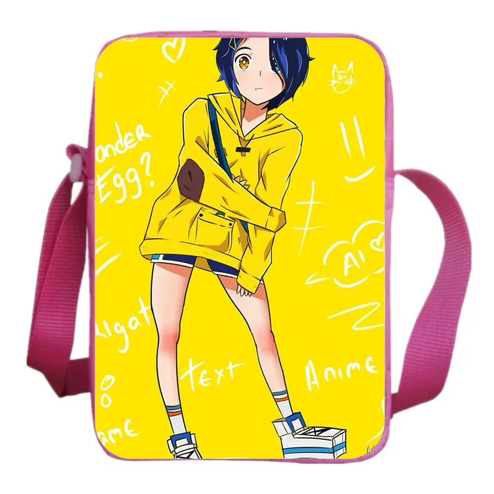 Wonder Egg Priority Shoulder Bag Anime Cosplay Fashion Casual Messenger Bag Teen CrossBody Rucksack Boy Girl Sling Knapsack