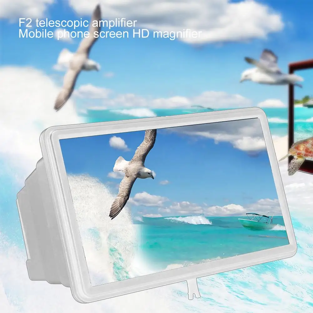 

1.5X Mobile Phone Screen Magnifier 3D HD Smartphone Amplifying Stand Movie Desktop ABS Flexible Optical Instruments