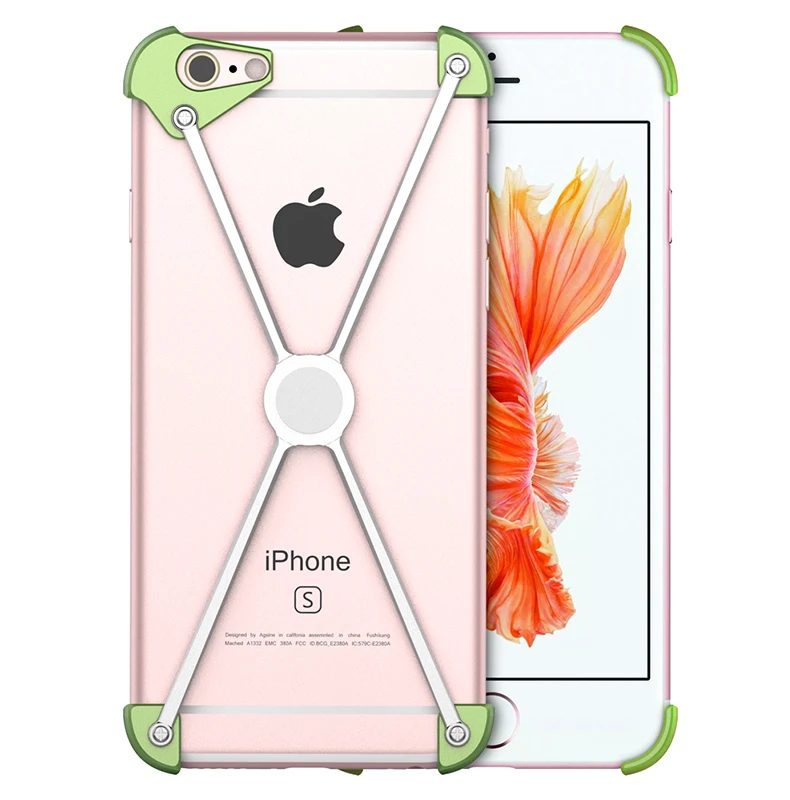 Роскошный Алюминиевый металлический бампер чехол для iPhone 8 7 6 6s/Plus ультратонкий противоударный чехол для телефона Apple iPhone 7 8/Plus бампер
