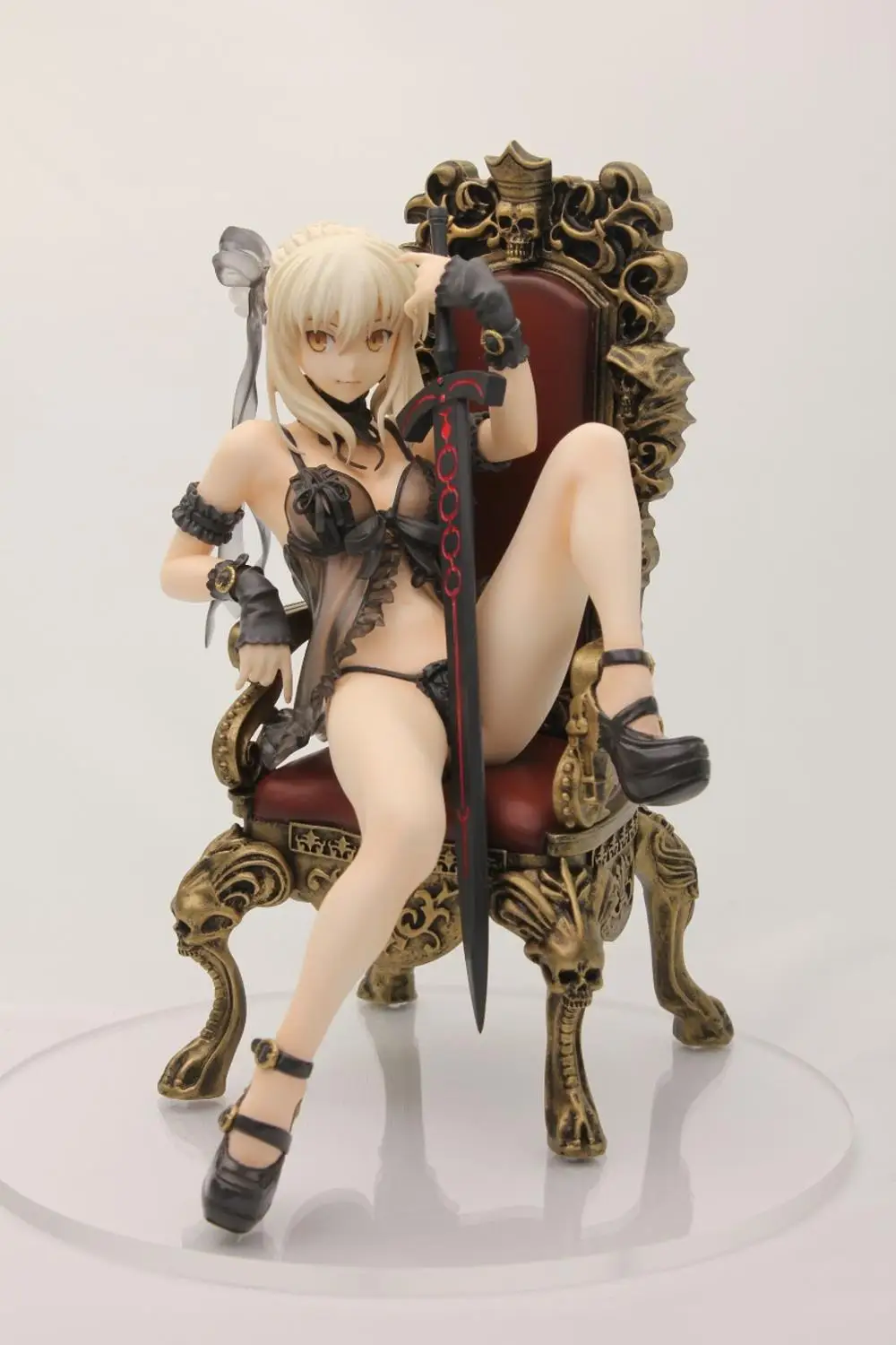 Fate Grand Order, 24 см, саблей, война Святого Грааля, FATE stay night, ПВХ фигурки, игрушки, Аниме фигурки, игрушки для детей - Цвет: in retail box