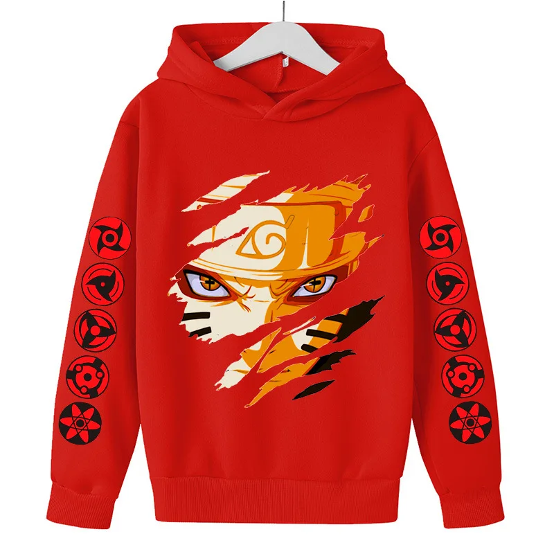 Autumn and winter men's women's Hoodie Narutos Anime Printed Sweater Long Sleeve Loose Sports Casual Wear | Мужская одежда