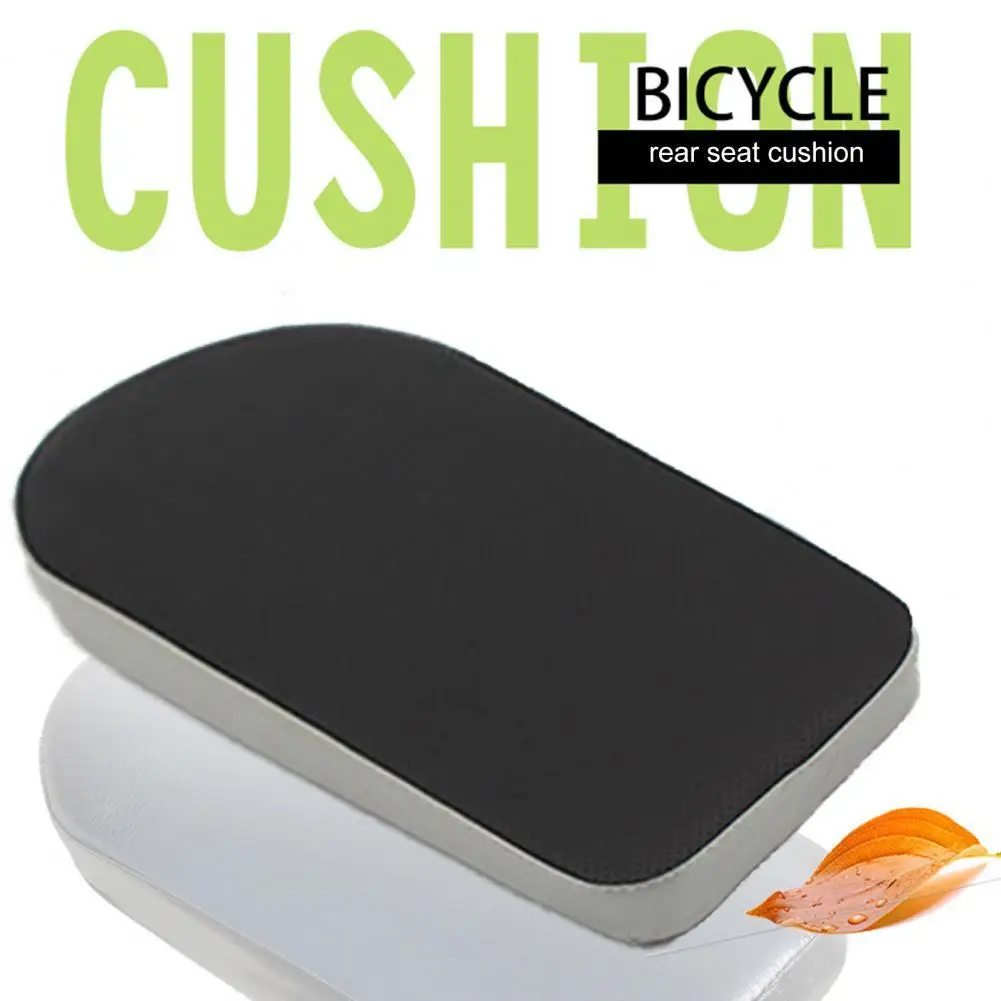 

Bicycle Rear Cushion Wear-resistant Shock Absorption Faux Leather Stain-resistant Saddle Back Seat for Bike