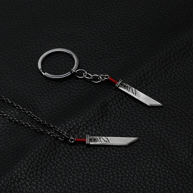 Game Final Fantasy Cloud Strife Buster Sword Keychain Metal Zack Fair Sword Weapon Chaveiro Keyring Car Key Chain Jewelry llaver images - 6