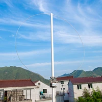active magnetic loop antenna ha sdr short wave low noise adjustable gain radio loop antenna