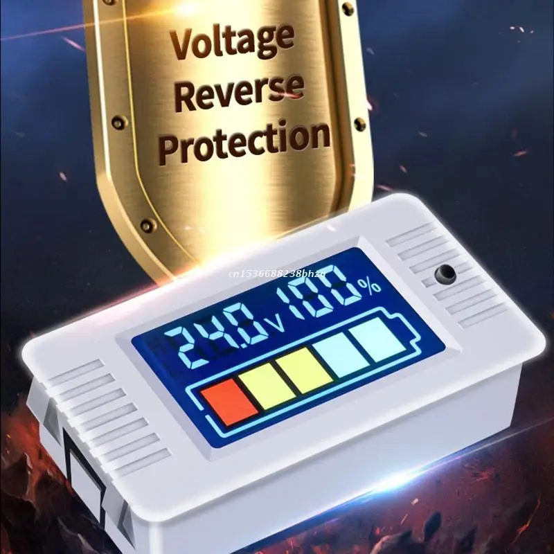 0-100v Color LCD Digital Voltmeter Panel Meter Electric Battery Tester Lithium Lead-acid Dropship | Инструменты