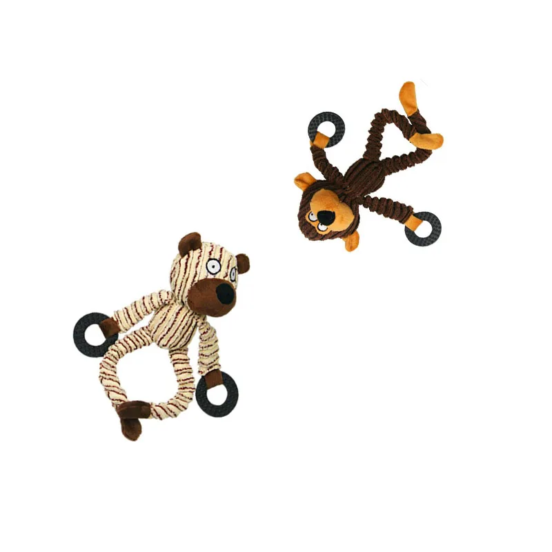 Жевательные игрушки Плюшевая собачка для щенка домашних животных жевательные