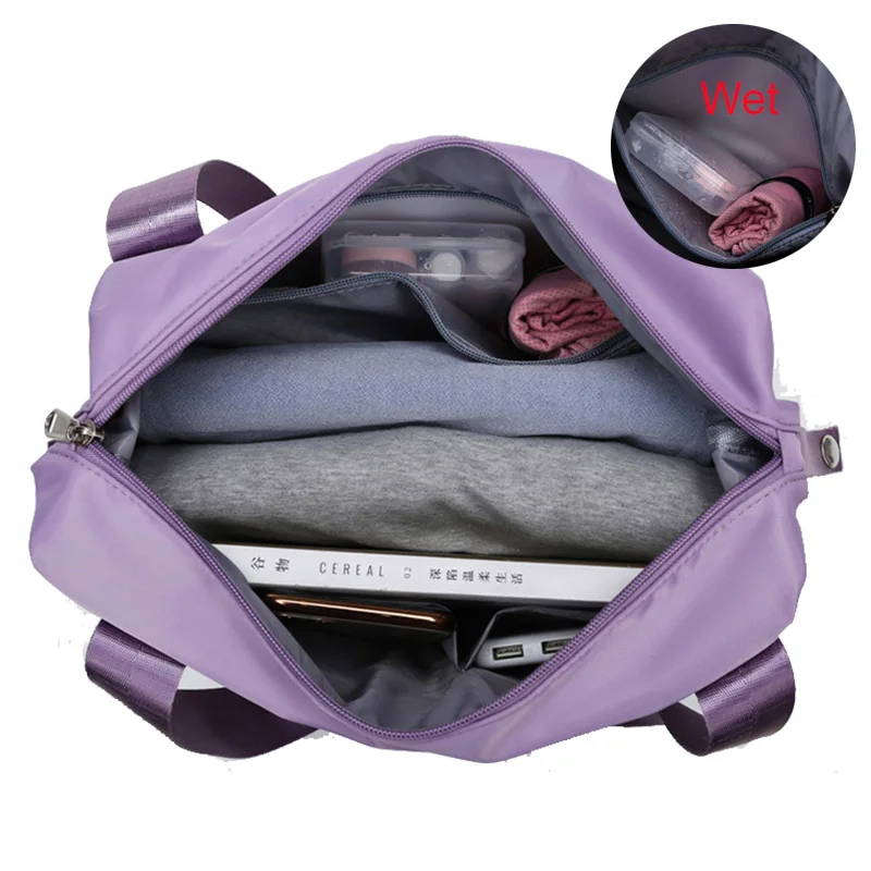 Dry Wet Combo Yoga Bag for Women Sports Fitness Exercise Shoulder Bag Portable Blosa Expandable Travel Duffle