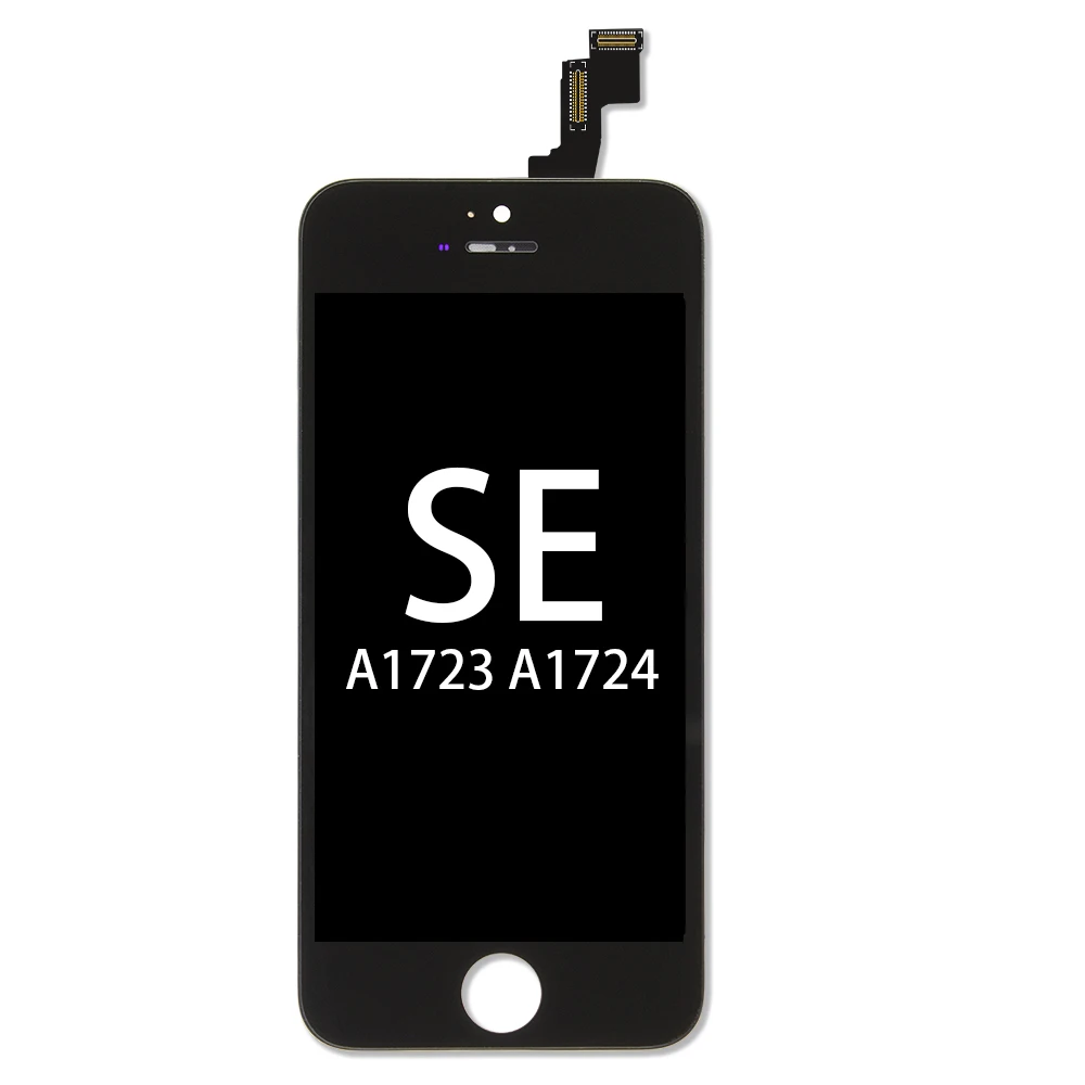 for SE Black Черный/белый класс AAA+ ЖК-дисплей для iPhone 5 5S 6 6 S 7 3D сенсорный дигитайзер сборка экрана Ecran Замена+ закаленное стекло - Цвет: for SE Black