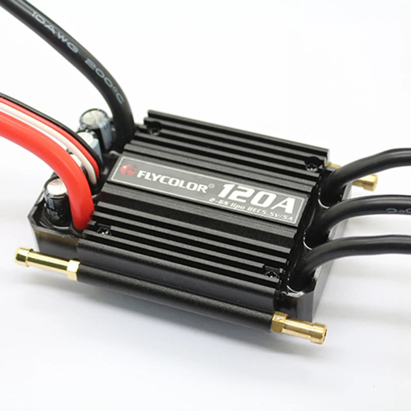 flycolor 150a бесщеточный esc для rc лодки 2 6s с