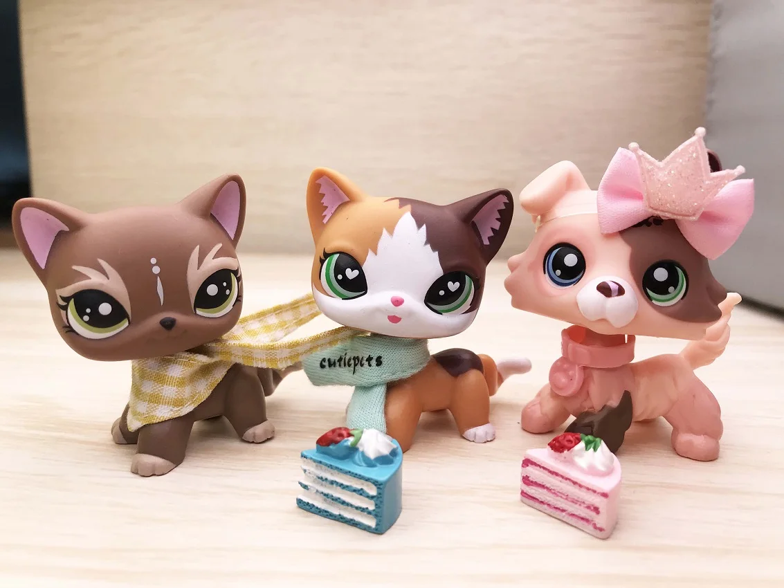 Pet shop Пламя короткошерстной кошки Кот Elk кошка масло колли с 6 шт. аксессуары бант