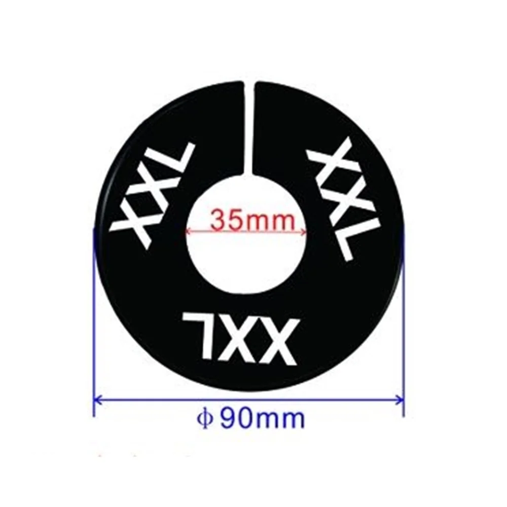 Size Ring S/m/l/xl Garment Cloth Hanger Sign Ring Sizes Marker Circle