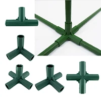 10pcs 16mm greenhouse connector three way plastic flower support corner connectors plant stakes bracket heavy duty frame