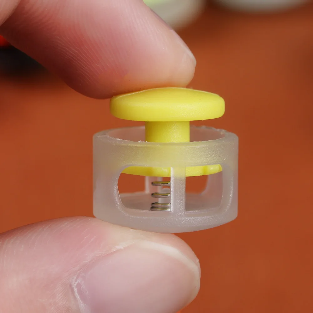 Зажим для шнура сделай сам черный переключатель с 2 отверстиями стопор шнурок из