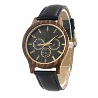 dropship to my man boyfriend anniversary gift eco friendly engraved genuine leather 3 eye zebra wooden watch with wood look
