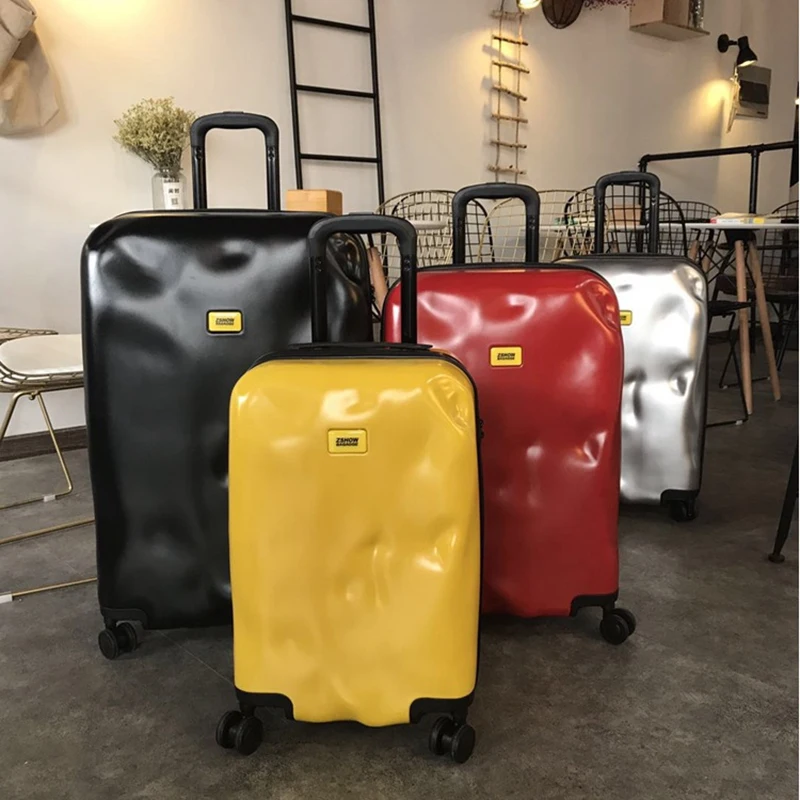 2019 новый ретро чемодан ins персональный пароль коробка неправильный 20 дюймов 24