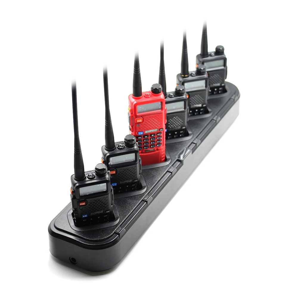 Baofeng UV5R 6 Slots Charger Base Stand 6 Slots Charger For Baofeng UV5R Walkie Talkie Ham Radio Accessories