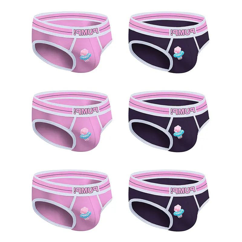 

6Pcs U Convex Cotton Sexy Underwear Men Jockstrap Soft Briefs Men Bikini Gay Man's underwear Male Sexi Slip