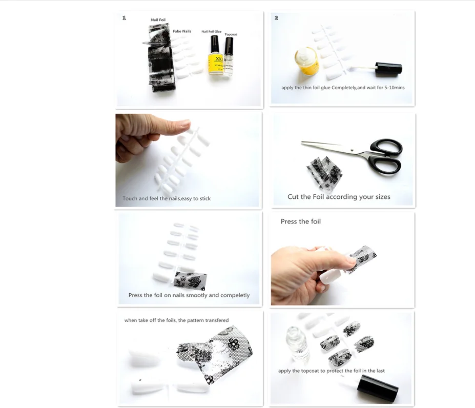 

Nail Glue For Transfer Foil Sticker Nail Foil Adhesive Polish Gel Starry Paper Print Foils Wraps Nail Manicure Decoration 15ml