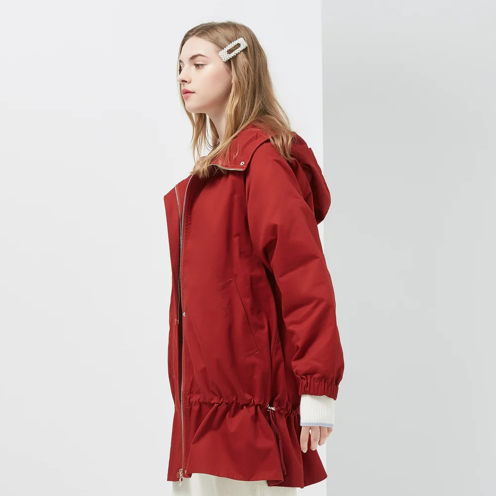 Metersbonwe winter Padded coat female lovely students hooded long personality warm cotton clothes women | Женская одежда