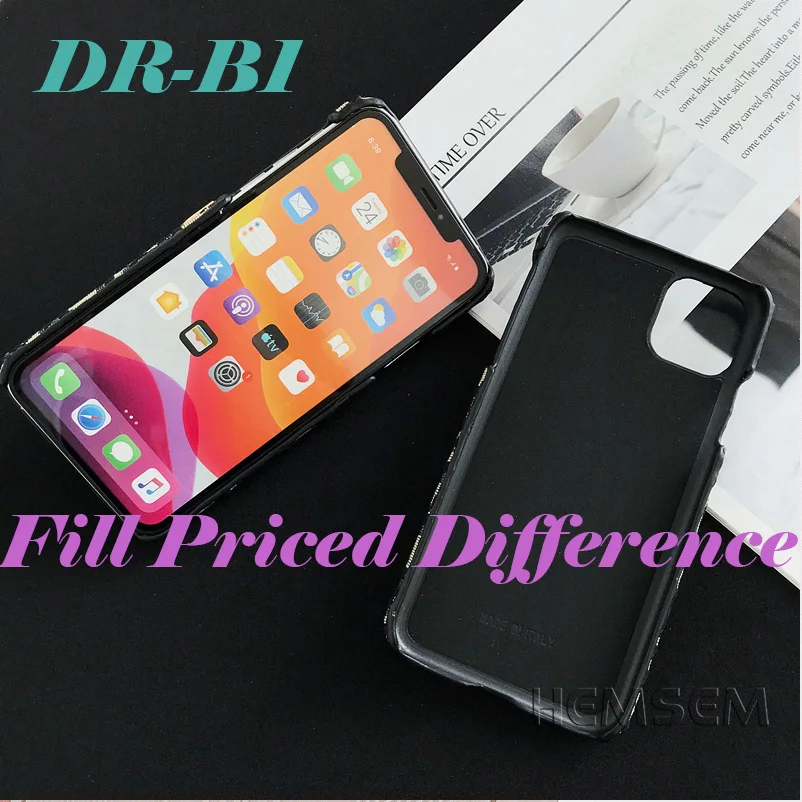 

DR-B1 Embroidered letter card holder phone case Fill price difference or Additional shipping cost for the buyer