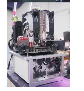 Тестовый стенд A4 Mini ITX для ПК USB 3 0 чехол с водяным охлаждением сделай сам без