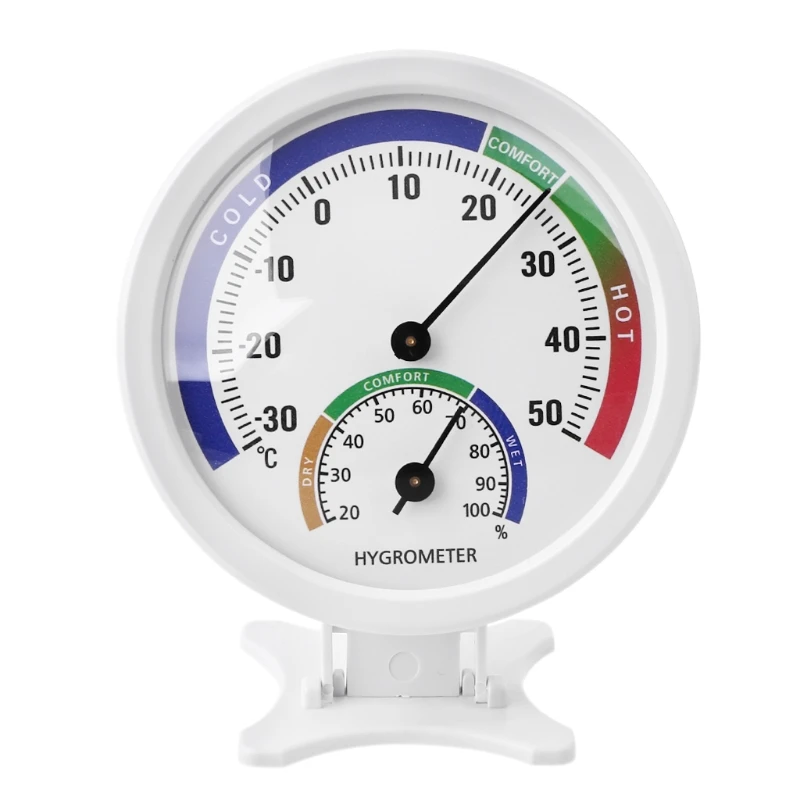 

Мини циферблат термометром и гигрометром декоративные часы для температуры-20-120 °F (-30-50 ℃) для дома и улицы аналоговые Температура датчик вл...