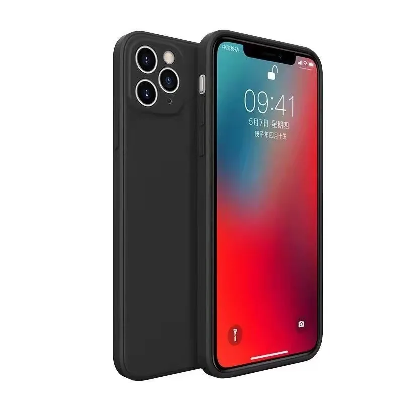 

Suitable For iPhone6P/XR/7P/6 Plus Fine Hole All-round Straight Edge Soft Shell Silicone New Mobile Phone Shell