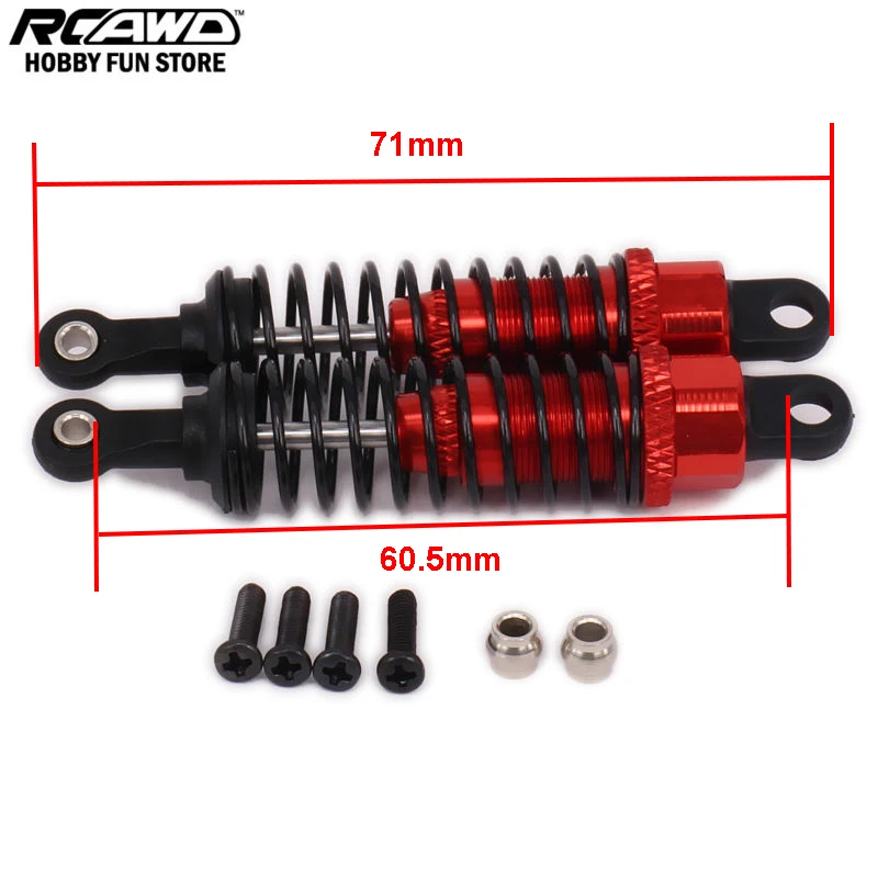 Сплав 70 мм передний амортизатор регулируемое масло заполненный тип для Rc хобби