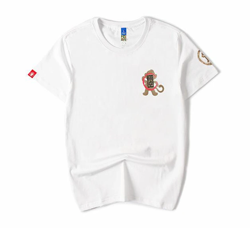 Футболка мужская с принтом золотой рыбки тенниска в стиле хип хоп майка из хлопка