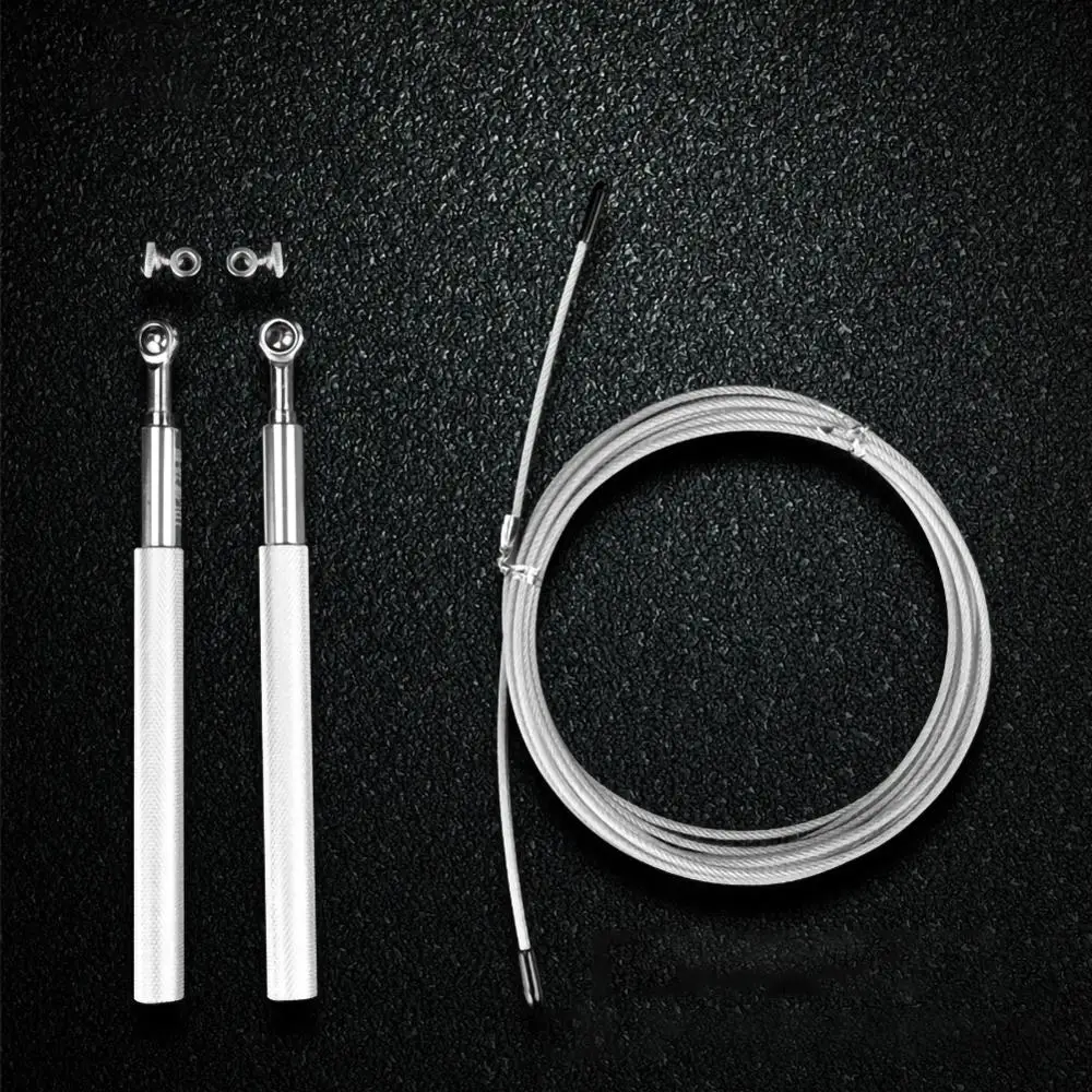 

Adjustable High Speed Steel Jump Rope Double Bearing Gym Jump Rope Children Exercise Jump Ropealuminum handle wire rope skipping