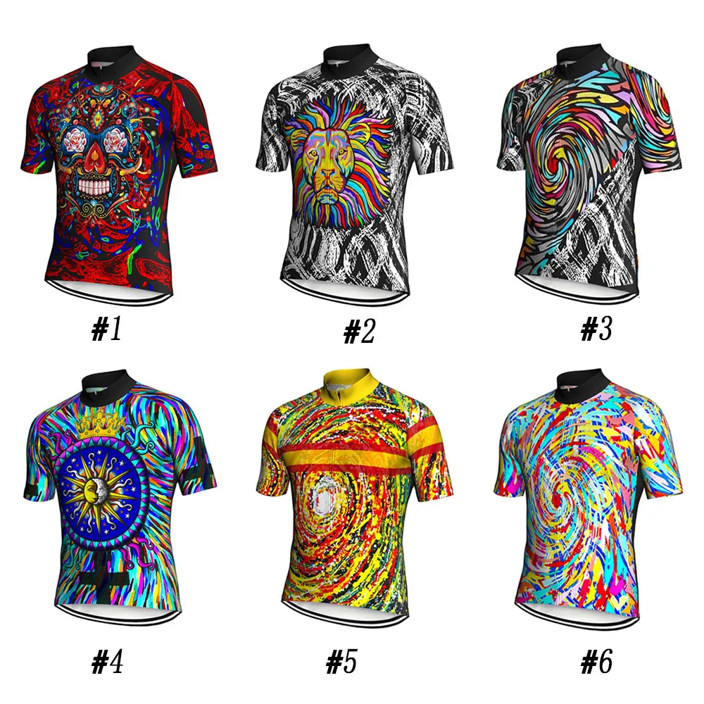

Color Cycling Jersey Short MTB Bike Kit Bicycle Shirt Wear Clothing Design Racing Maillot Quality Coat Top Summer