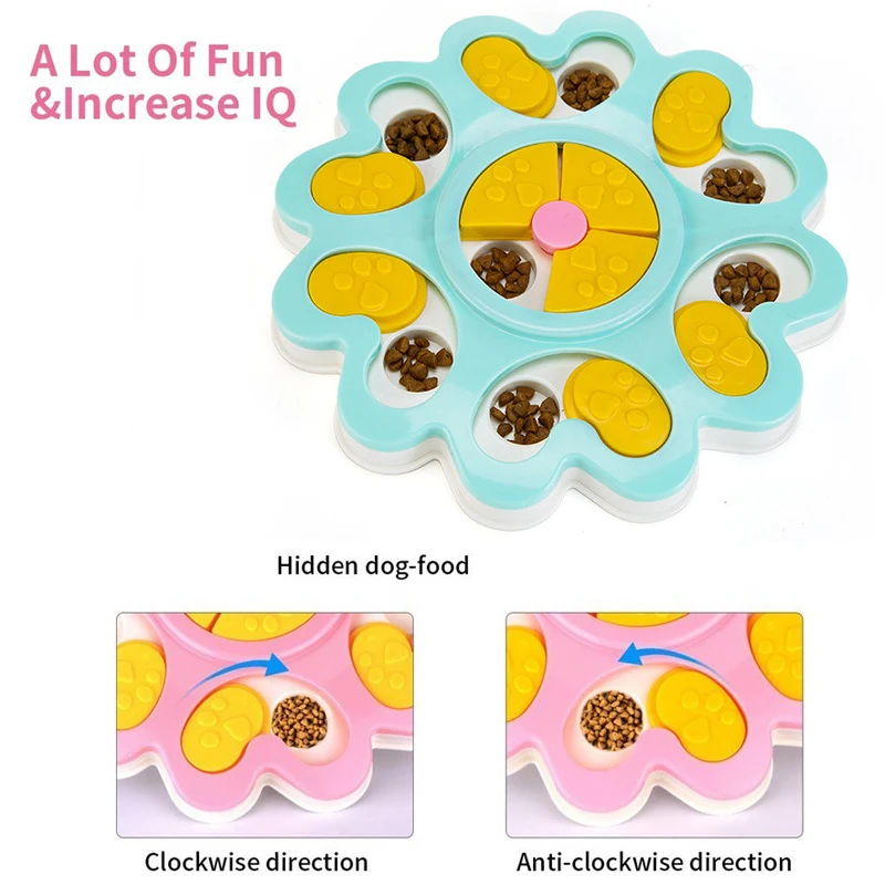 Игрушки головоломки для собак дозатор щенков увеличение IQ интерактивный цветок