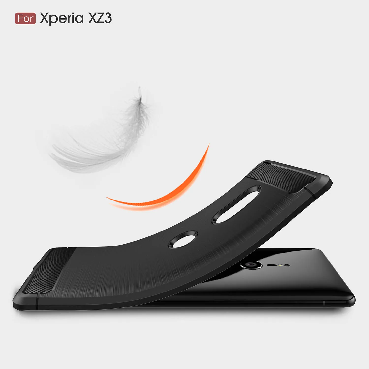 Для Sony Xperia XZ3 XZ1 XZ2 Премиум чехол-накладка из углеродного волокна с противоударные