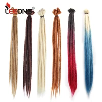 leeons 20inch handmade dreadlocks crochet hair dreadlock hair extension ombre braiding hair synthetic dreads loc hairpiece