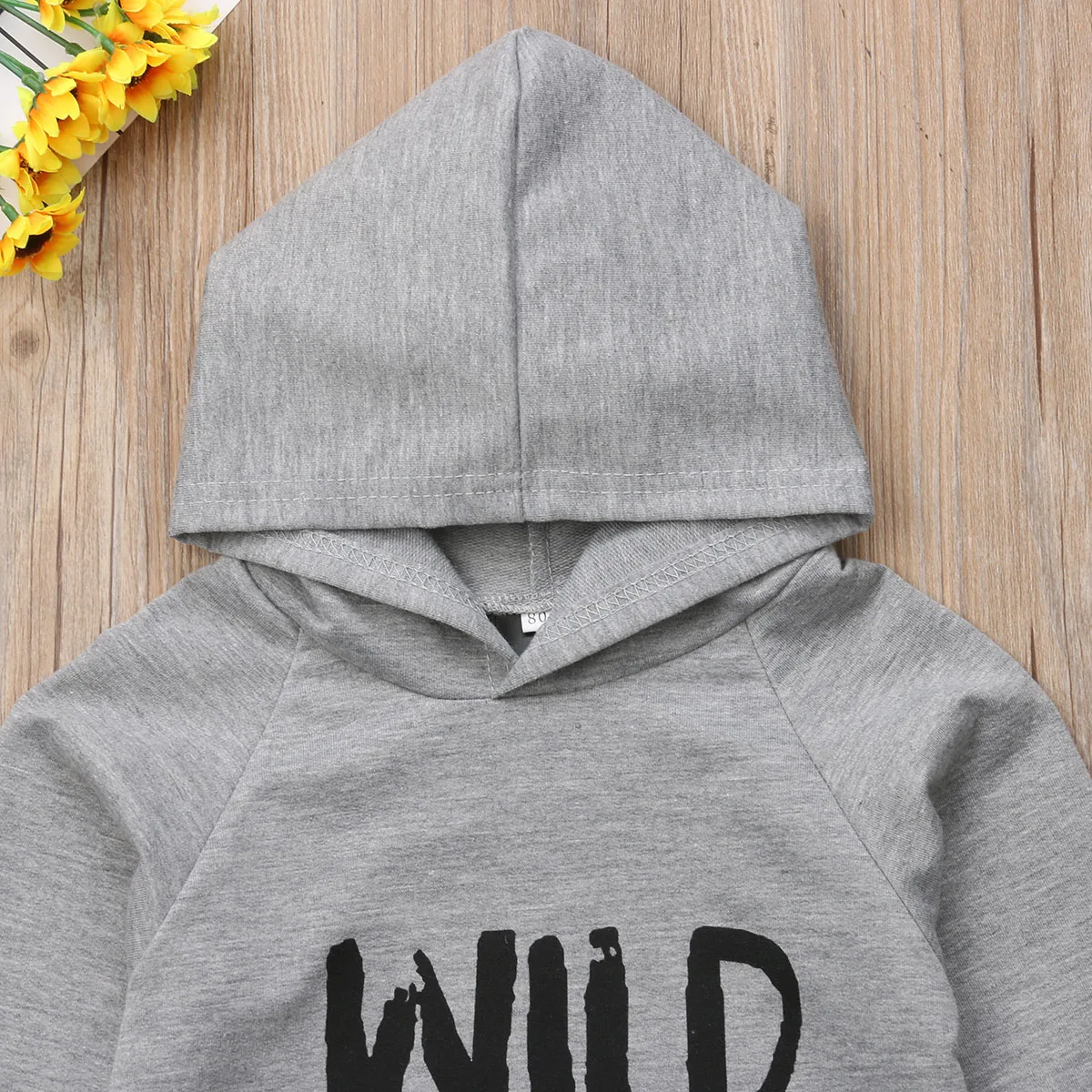 Толстовка с капюшоном и длинными рукавами для маленьких мальчиков девочек