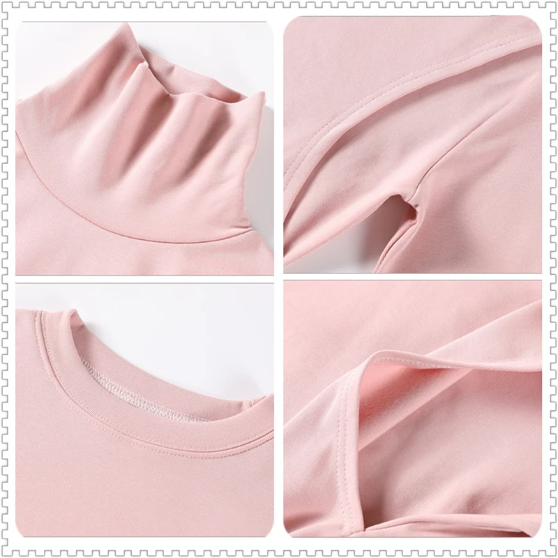 

Maternity clothing thickened high-necked nursing breastfeeding shirt T-shirt tide mom postpartum solid color breastfeeding shirt