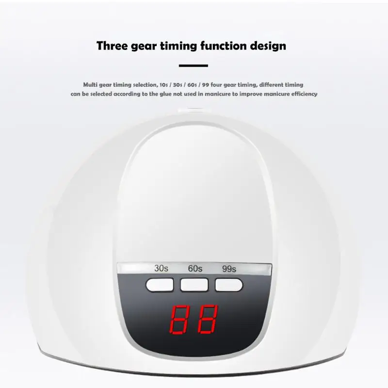 

Pro Nail Lamp 45W LED UV Light IR Sensor Timer Glue Dryer Manicure Art Tools