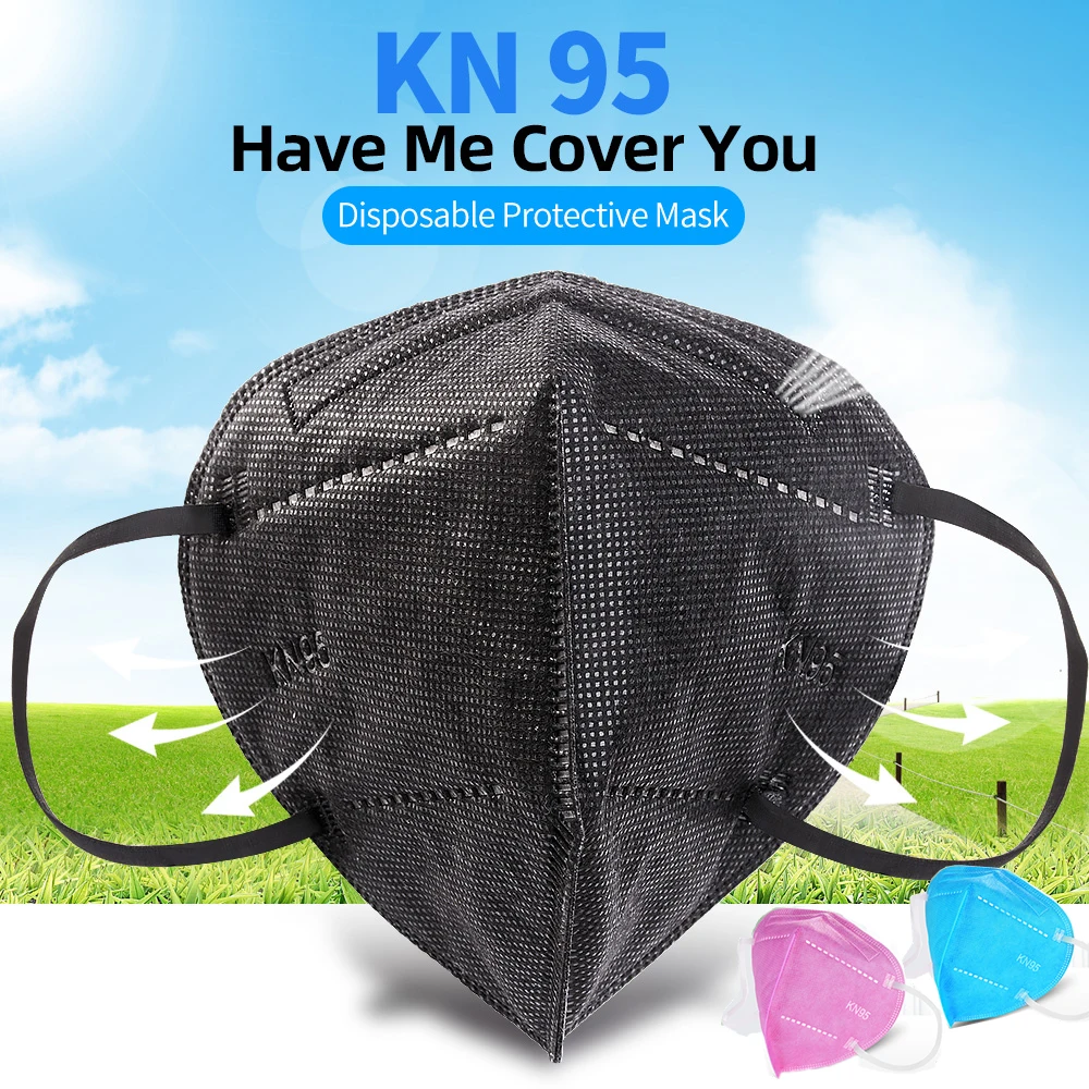 Маска для взрослых KN95 5 слоев хлопок PM2.5|Маски| |