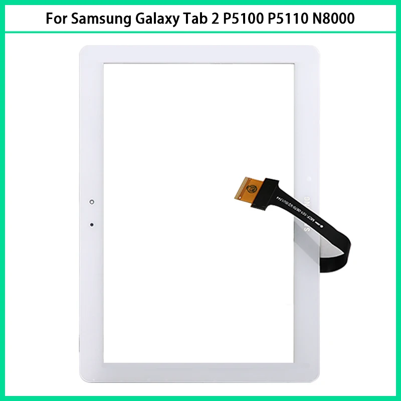 

10PCS New 10.1'' Touchscreen For Samsung Galaxy Tab 2 GT-P5100 P5100 P5110 N8000 Touch Screen Panel Digitizer Front Glass Replac